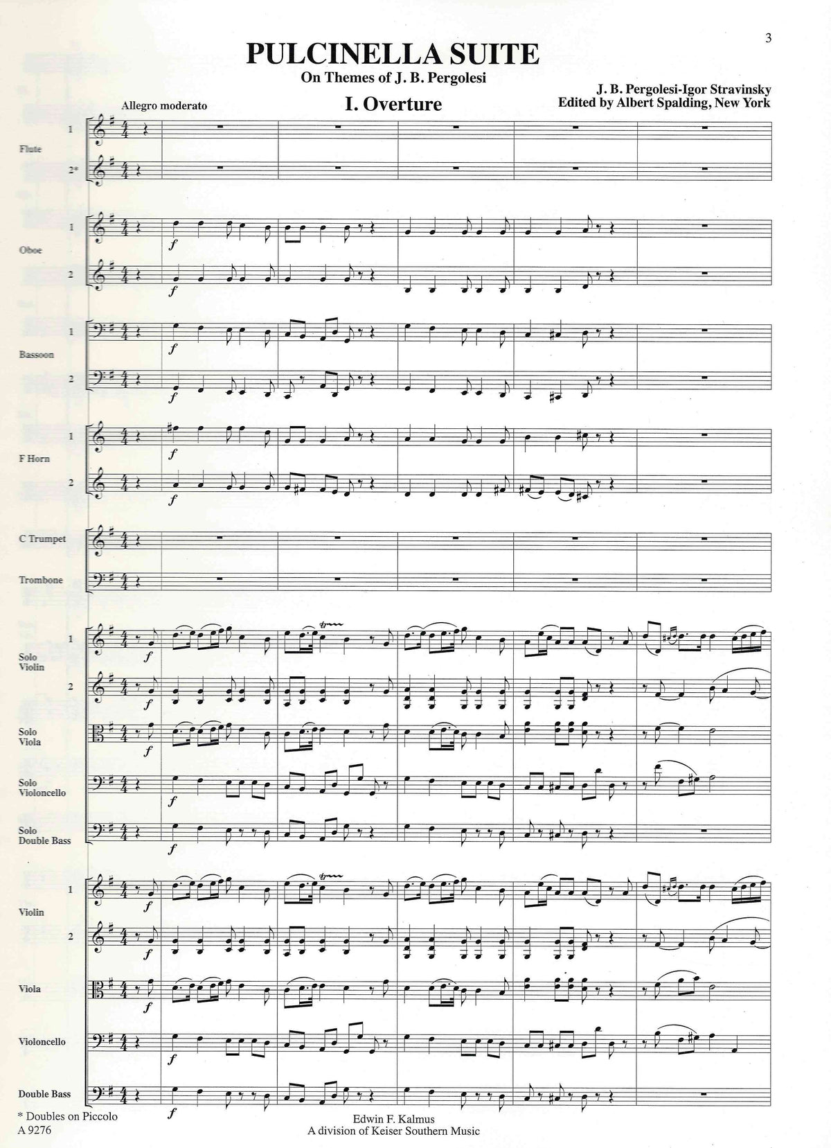Stravinsky: Suite from Pulcinella