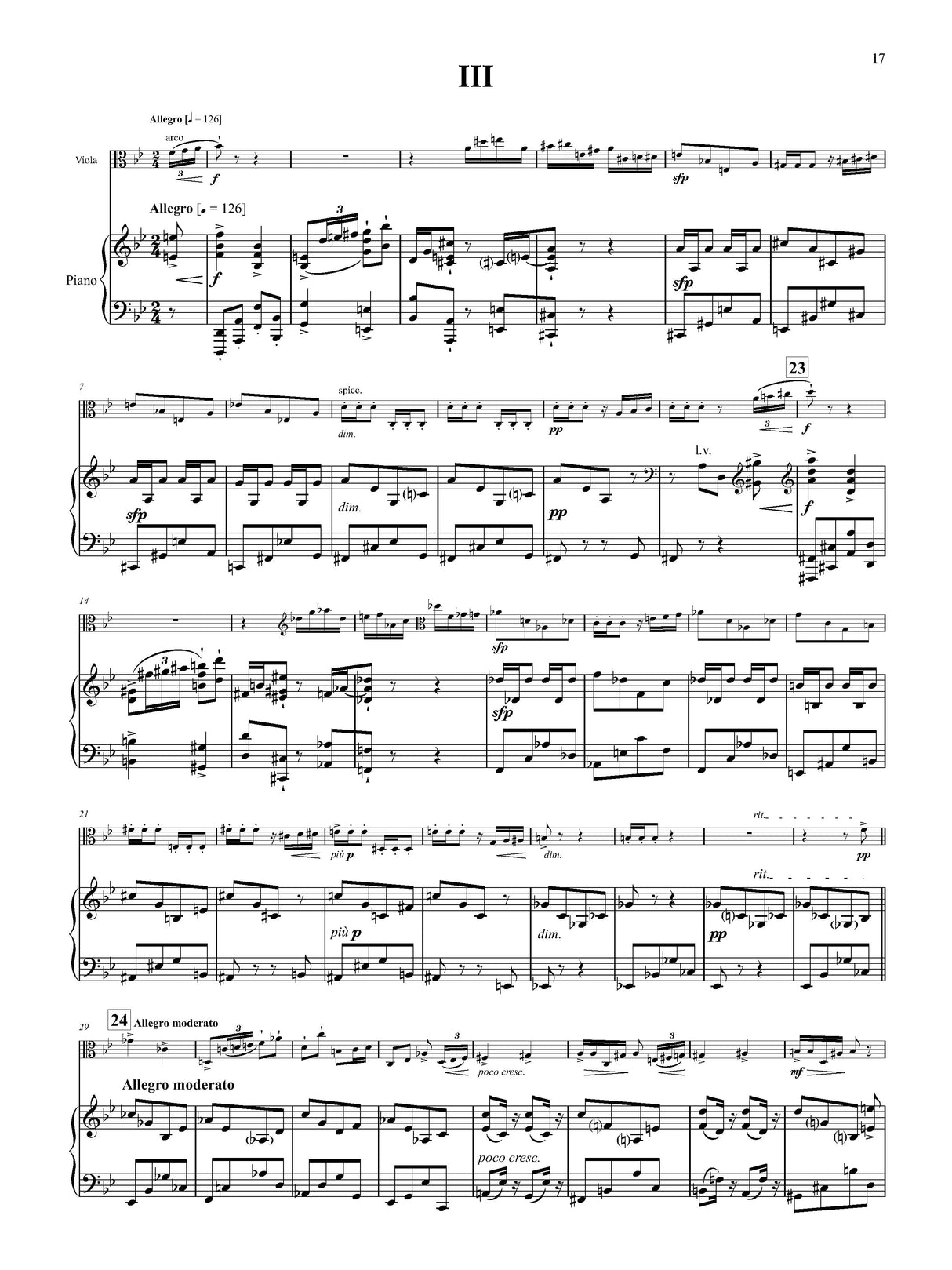 Weigl: Viola Sonata