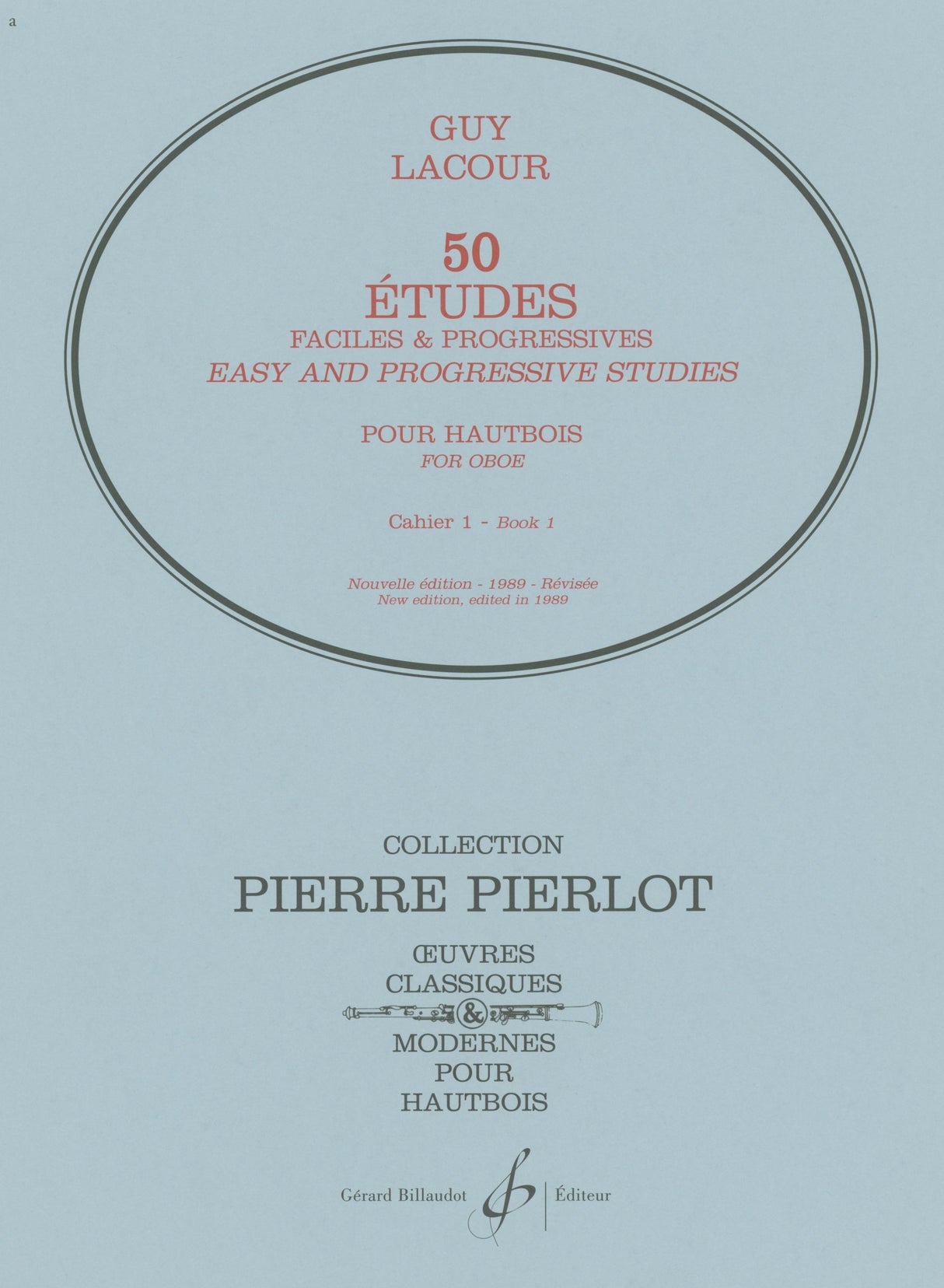 Lacour: 50 Easy and Progressive Studies - Volume 1 (arr. for oboe)