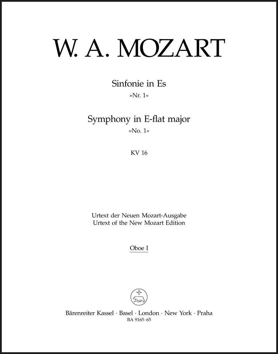 Mozart: Symphony No. 1 in E-flat Major, K. 16