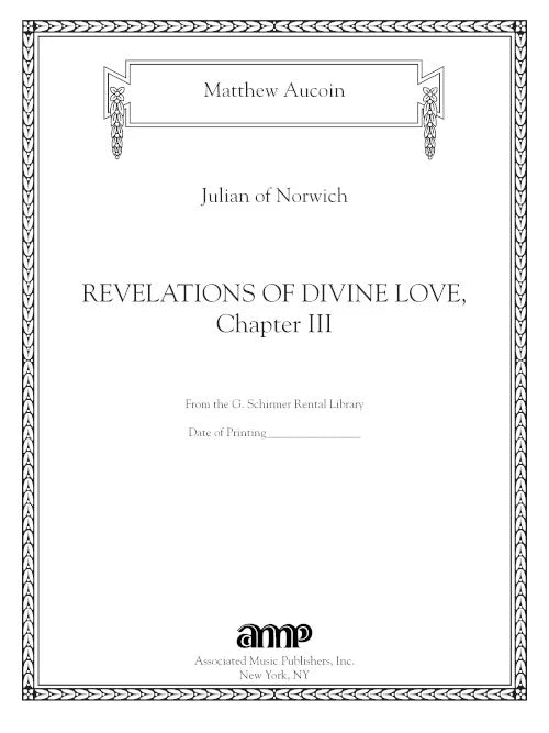 Aucoin: Revelations of Divine Love, Chapter III