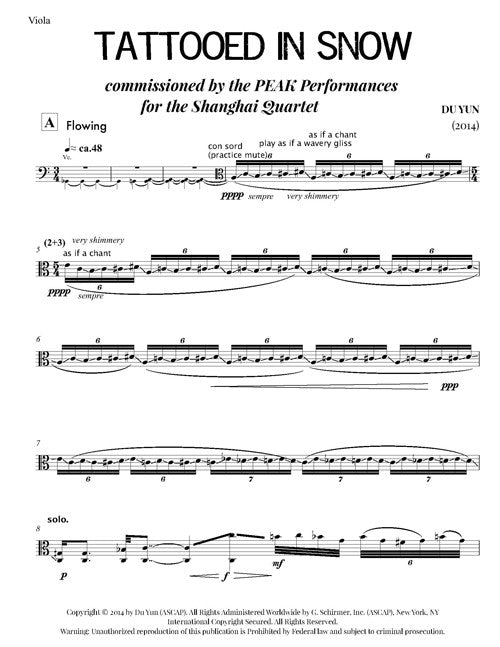 Du Yun: Tattooed in Snow