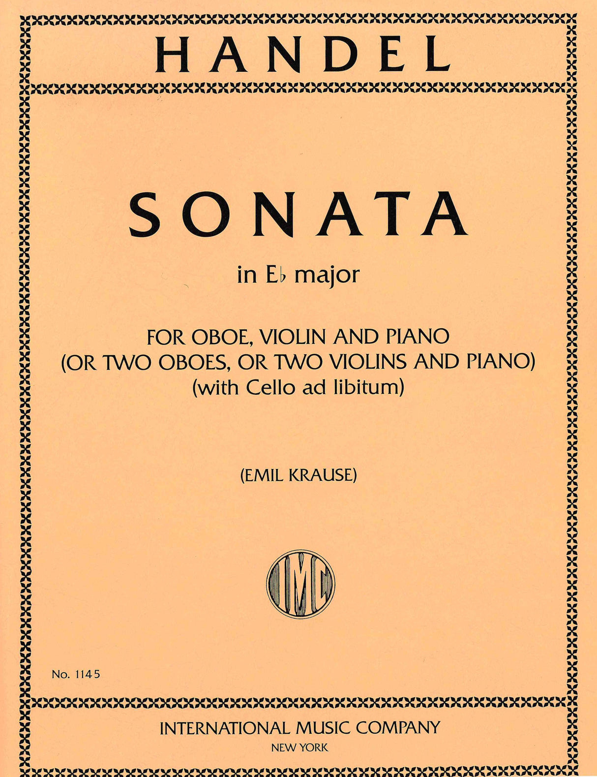 Handel: Sonata in E-flat Major for Oboe, Violin & Piano