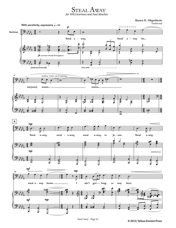 The Shawn E. Okpebholo Collection of Spirituals - Volume 1