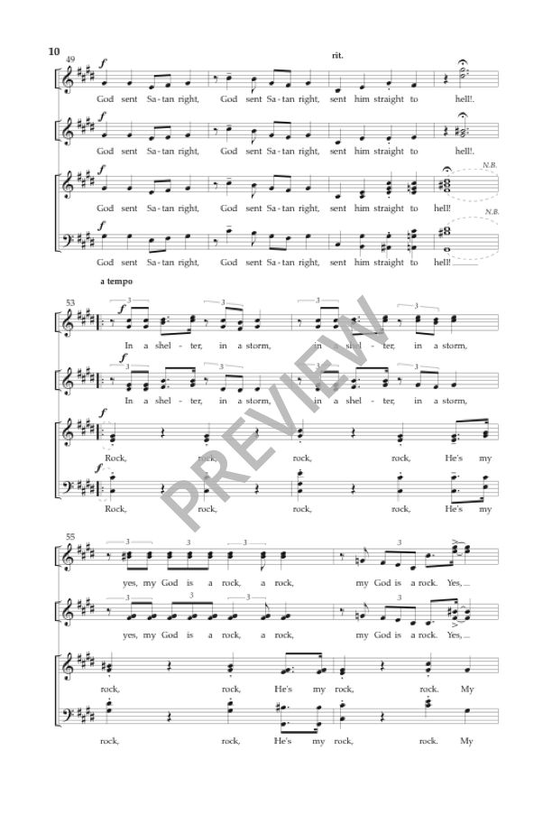 My God Is a Rock (arr. for SATB choir)