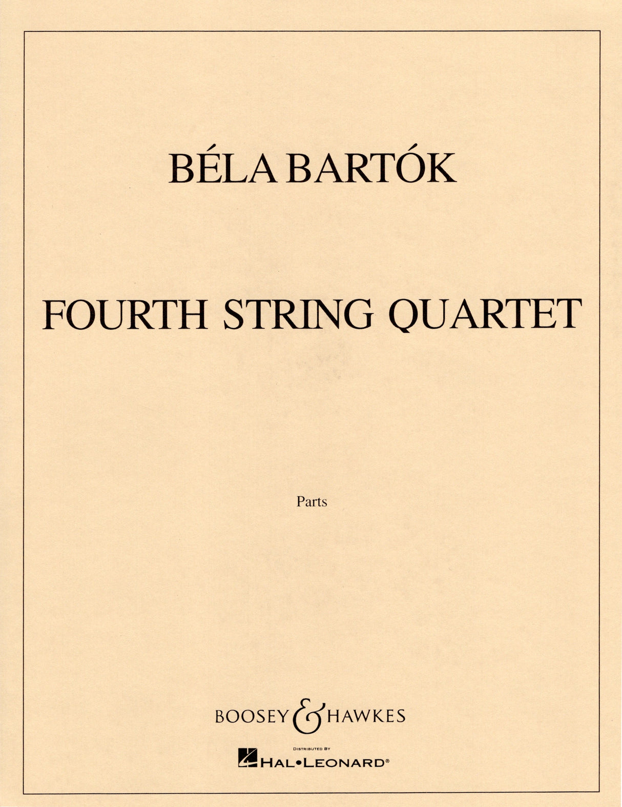 Bartók: String Quartet No. 4