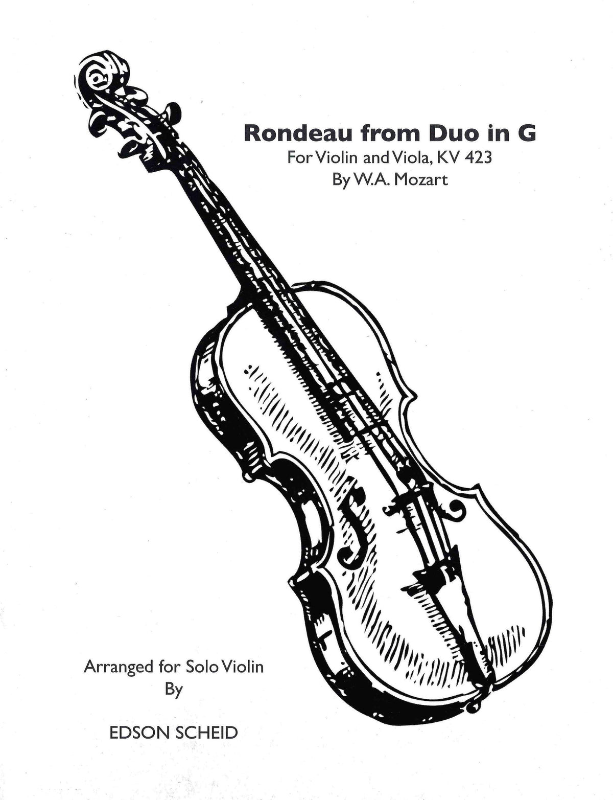 Mozart: Rondeau from Duet in G Major, K. 423(arr. for violin)