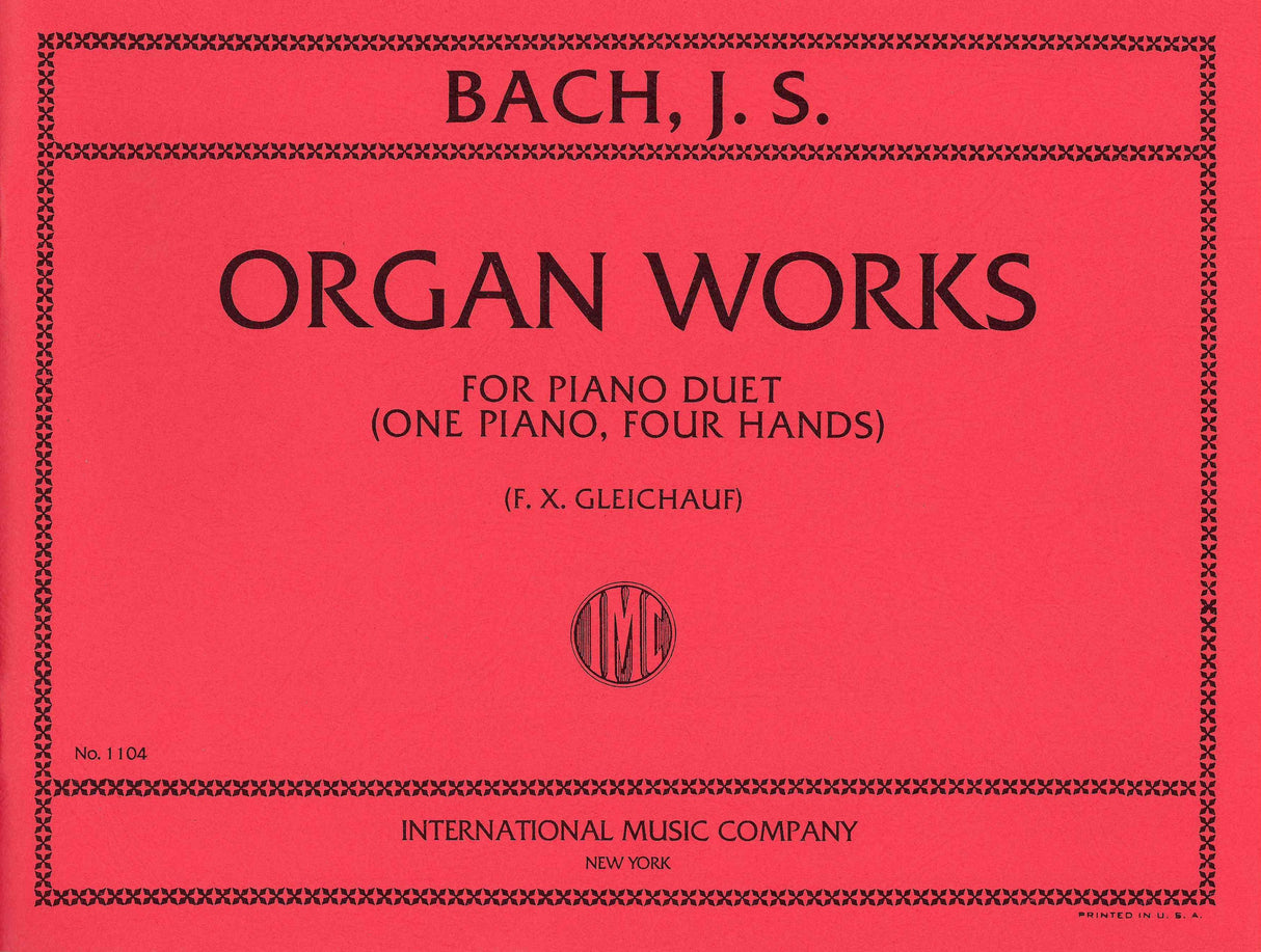 Bach: Organ Works (arr. for piano 4-hands)