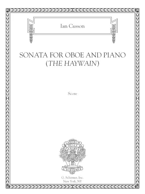Cusson: Oboe Sonata ("The Haywain")