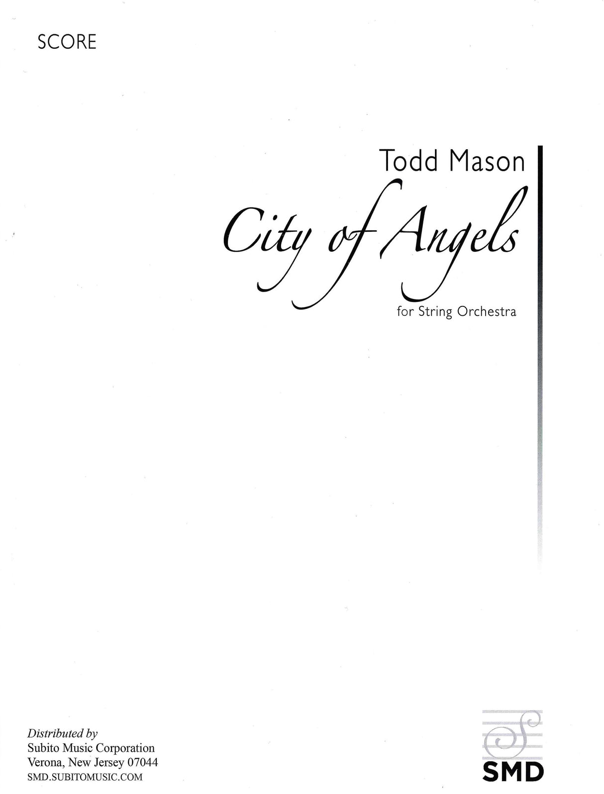 T. Mason: City of Angels (Version for String Orchestra)