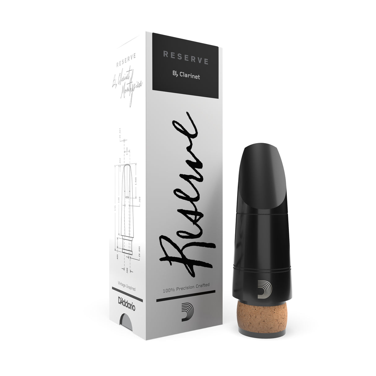 D'Addario Reserve Bb Clarinet Mouthpiece, American Pitch