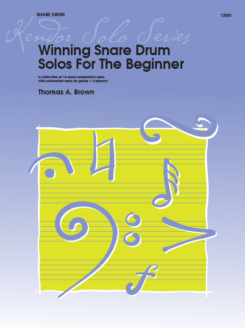 Winning Snare Drum Solos for the Beginner