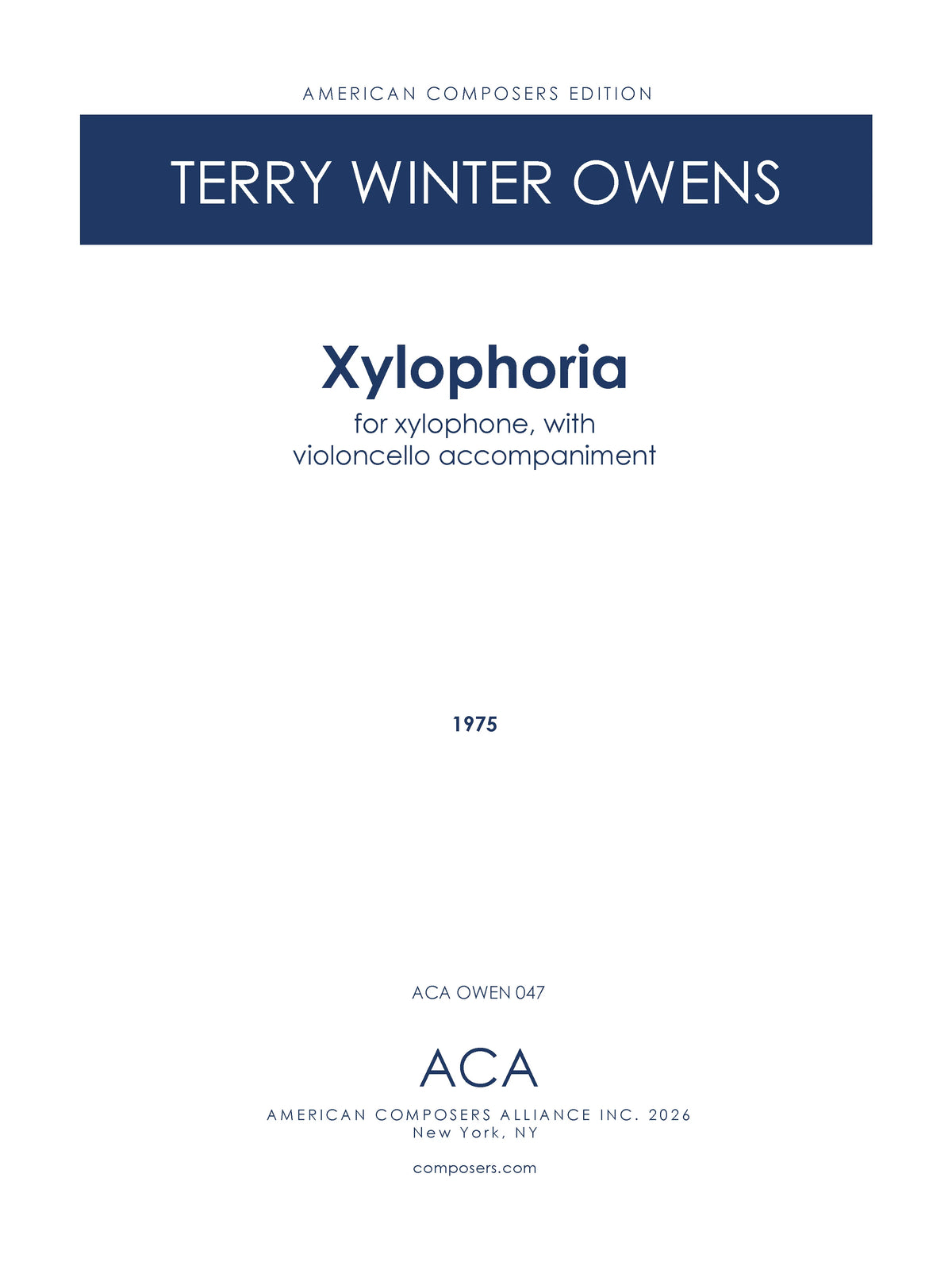 T.W. Owens: Xylophoria