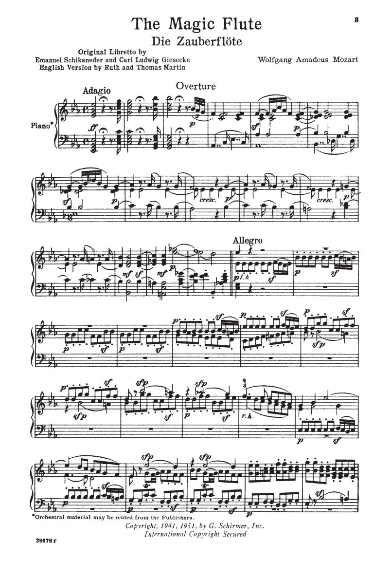 Mozart: The Magic Flute (Die Zauberflöte)