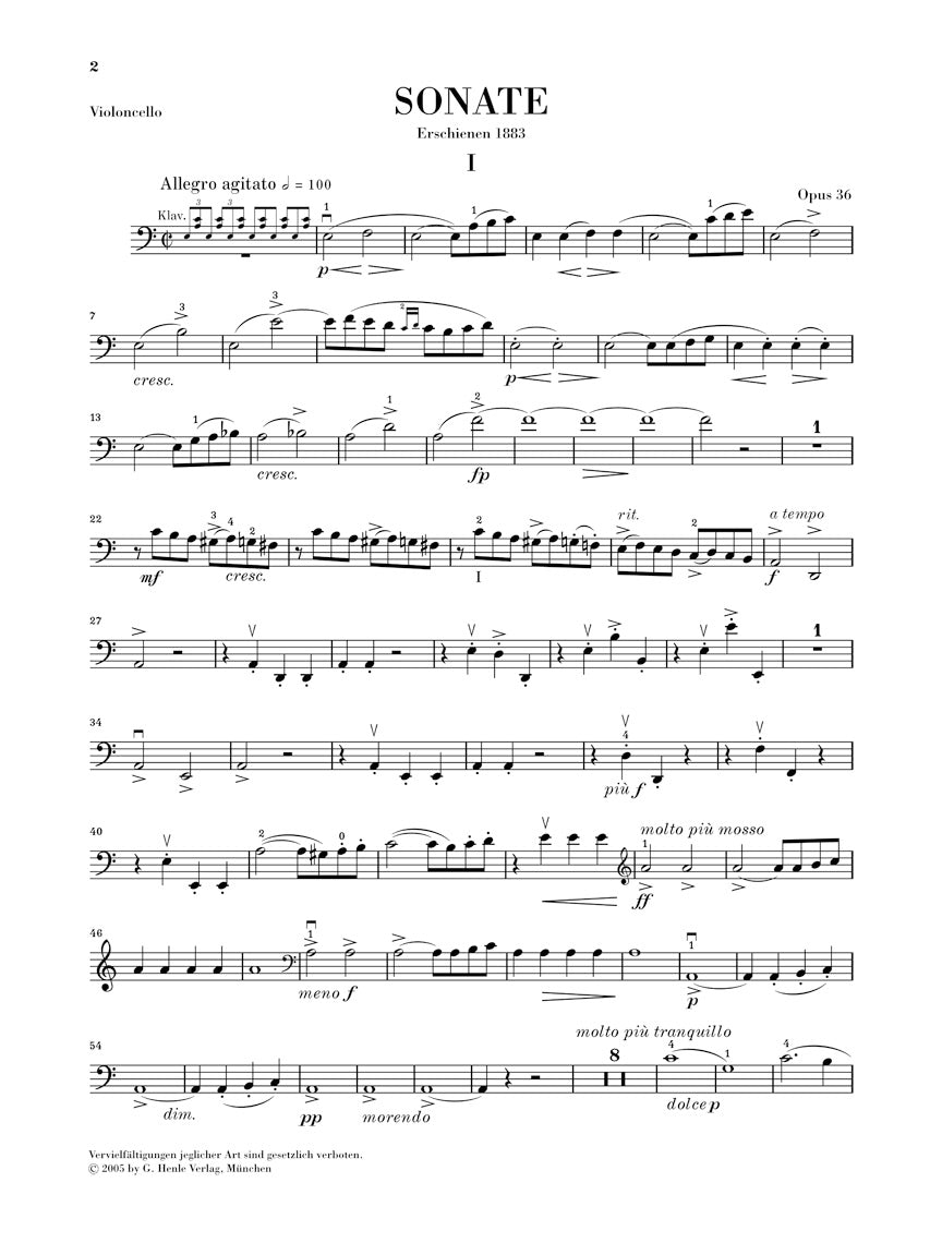 Grieg: Cello Sonata, Op. 36 and Other Works for Cello and Piano