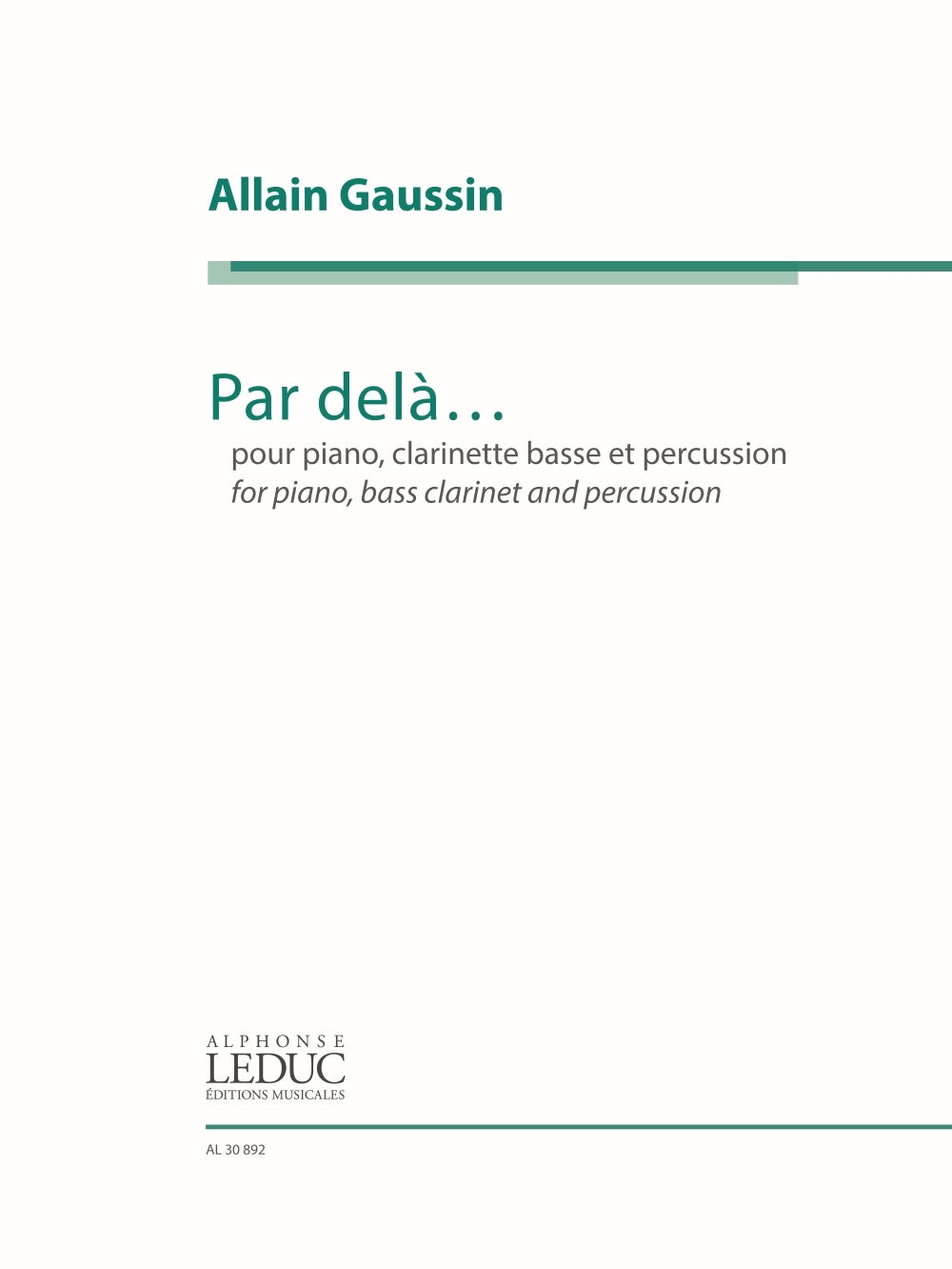 Gaussin: Par delà...