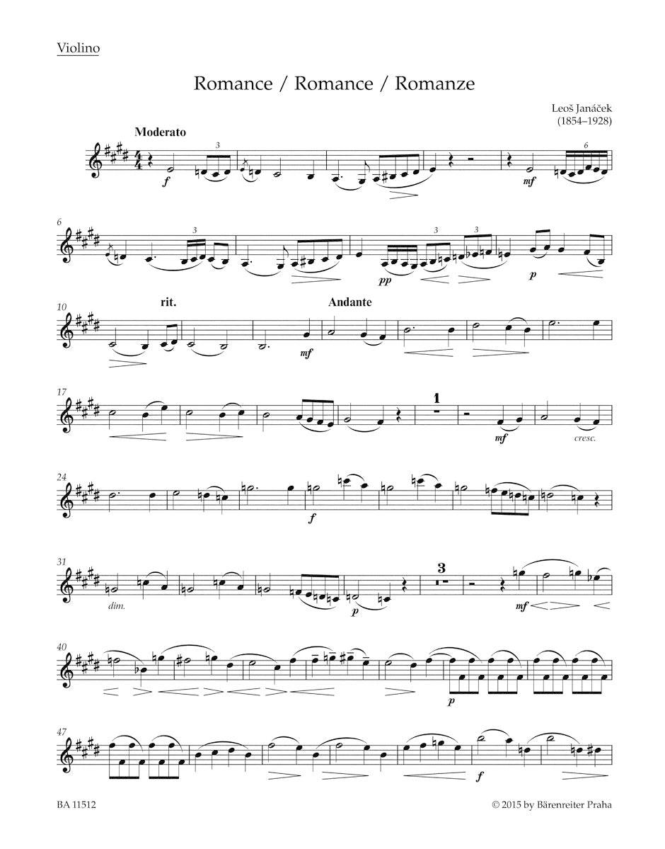 Janáček: Works for Violin and Piano