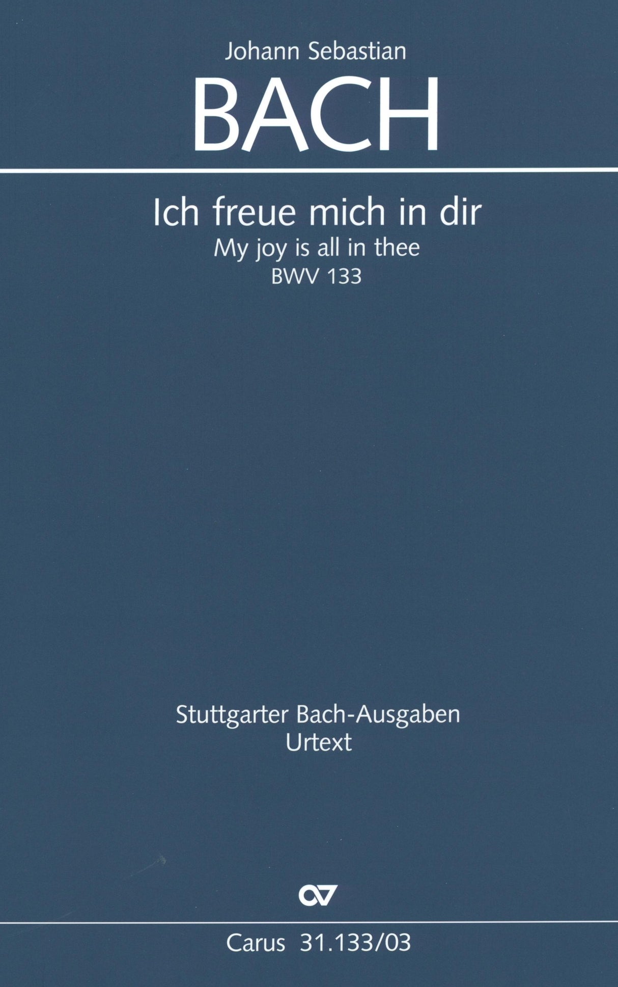 Bach: Ich freue mich in dir, BWV 133
