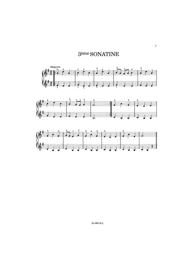 Tailleferre: 3 Sonatinas for Piano