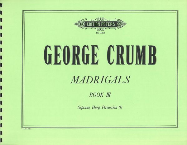 Crumb: Madrigals Book III