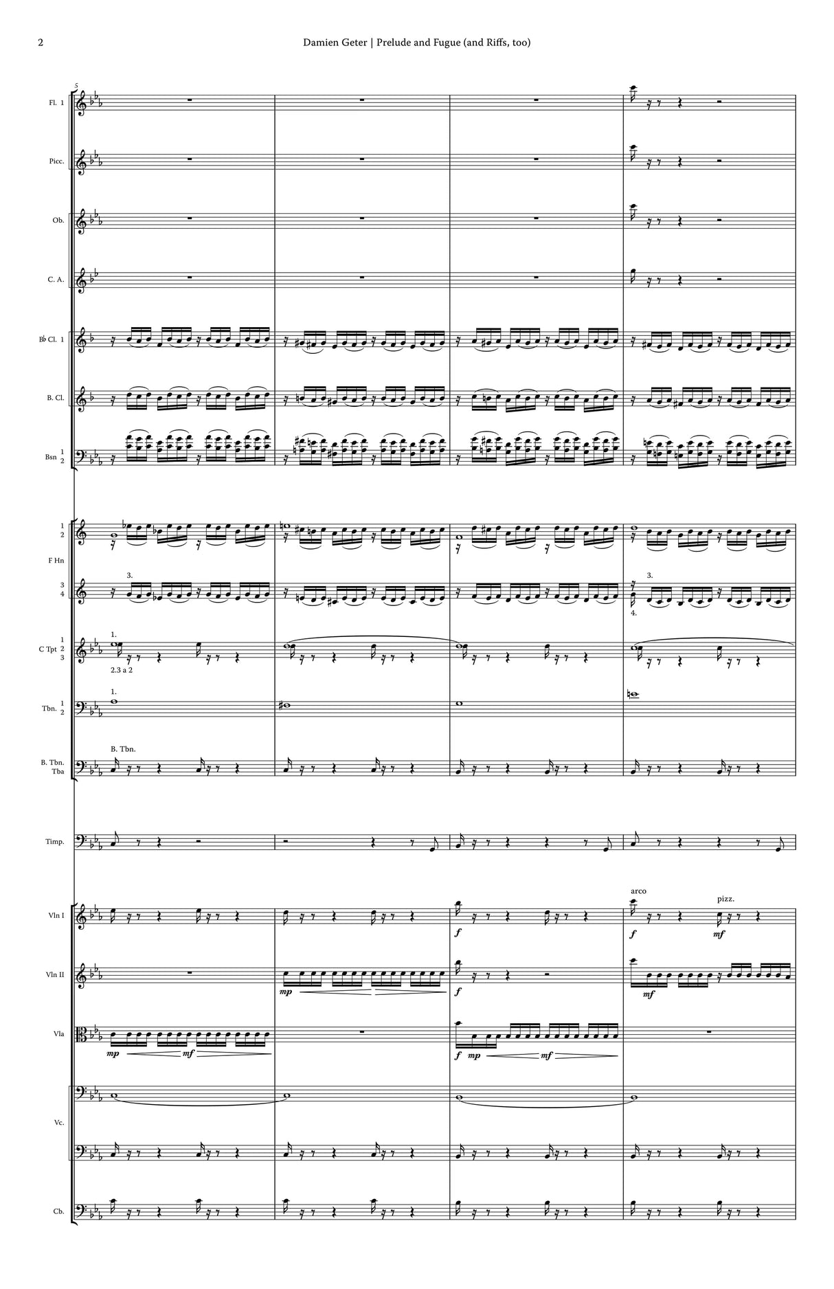 Geter: Prelude and Fugue (and Riffs, too)