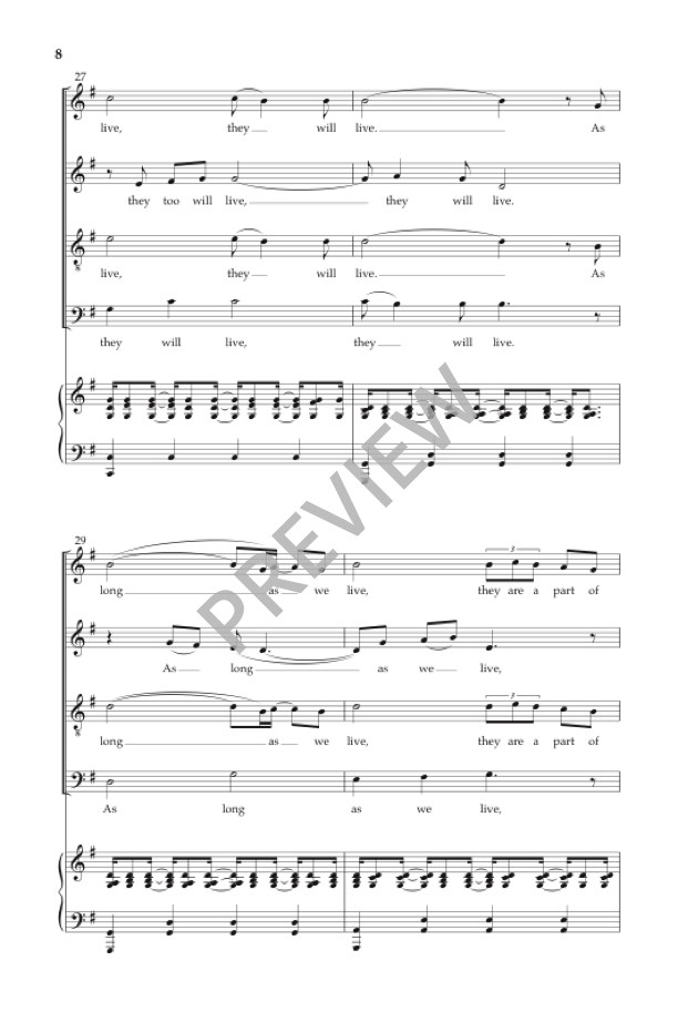 LaBarr: We Remember Them (Version for SATB)