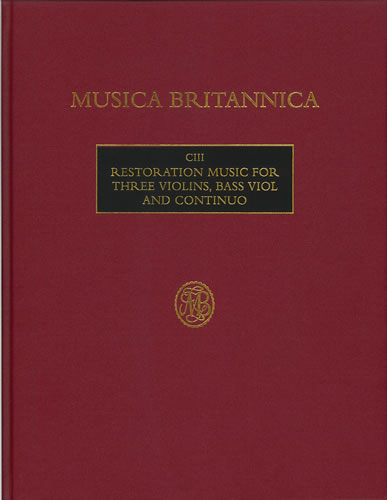 Restoration Music for 3 Violins, Bass Viol and continuo