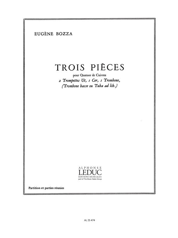 Bozza: 3 Pièces for Brass Quartet