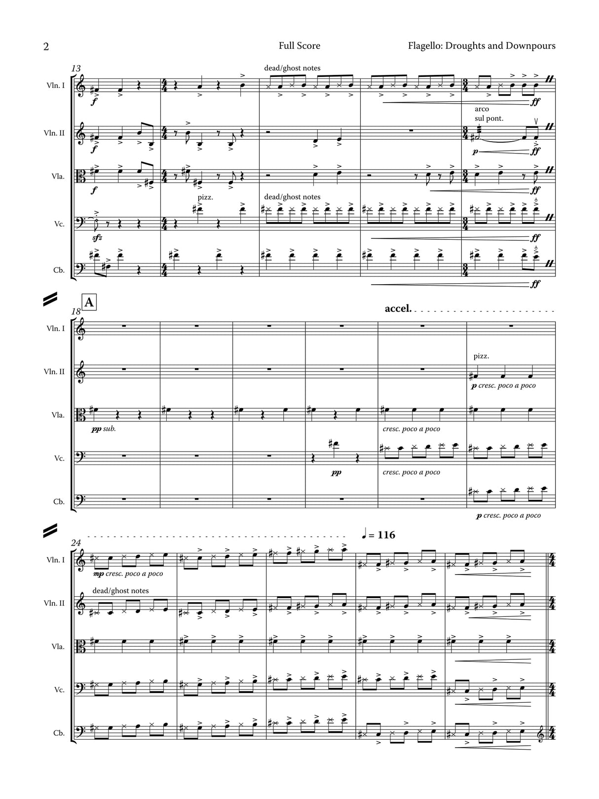 Flagello: Droughts and Downpours (Version for String Orchestra)
