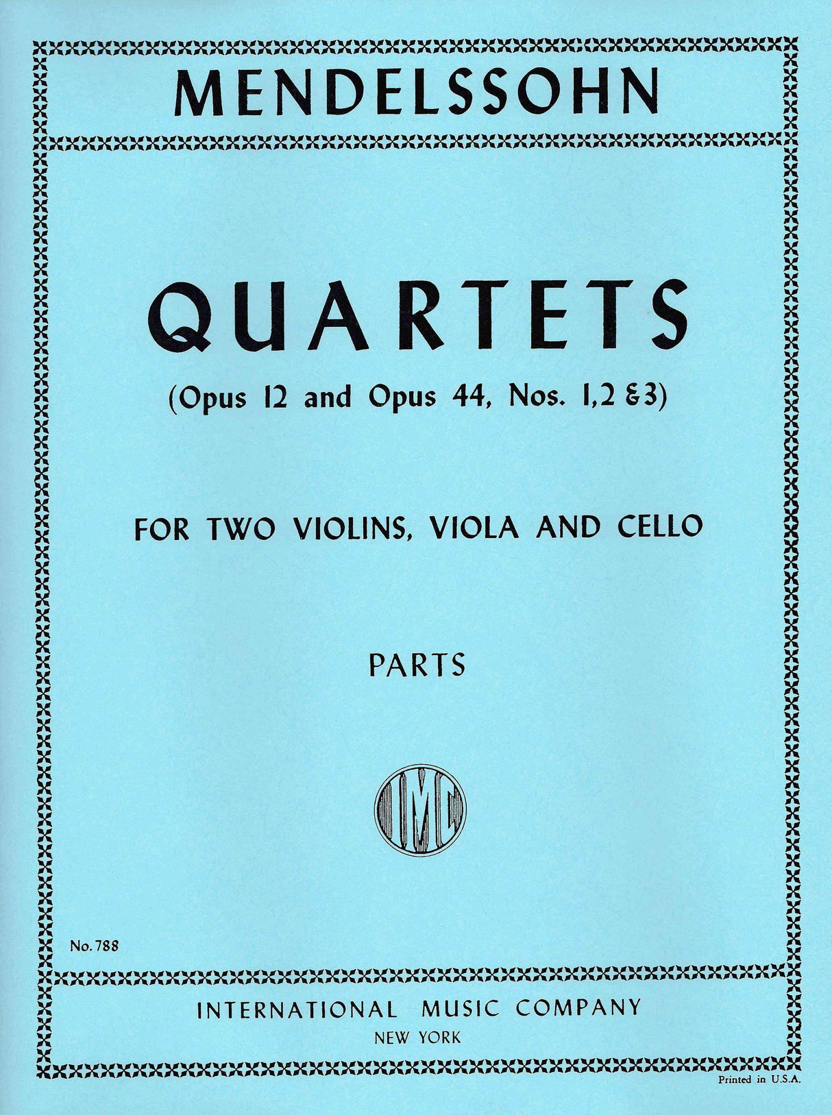 Mendelssohn: String Quartets, Opp. 12 & 44