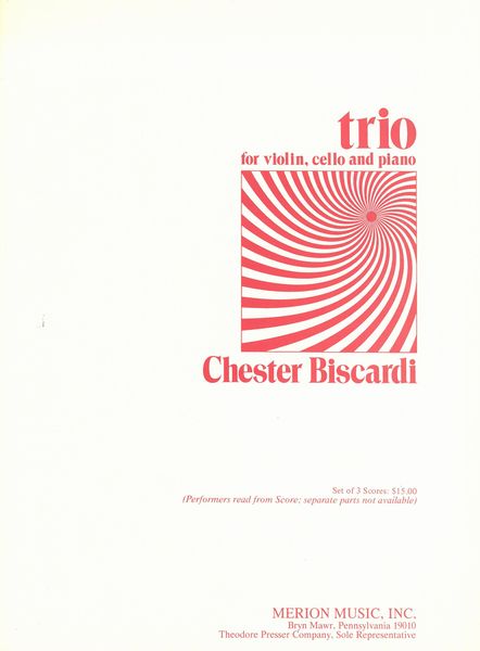 Biscardi: Piano Trio
