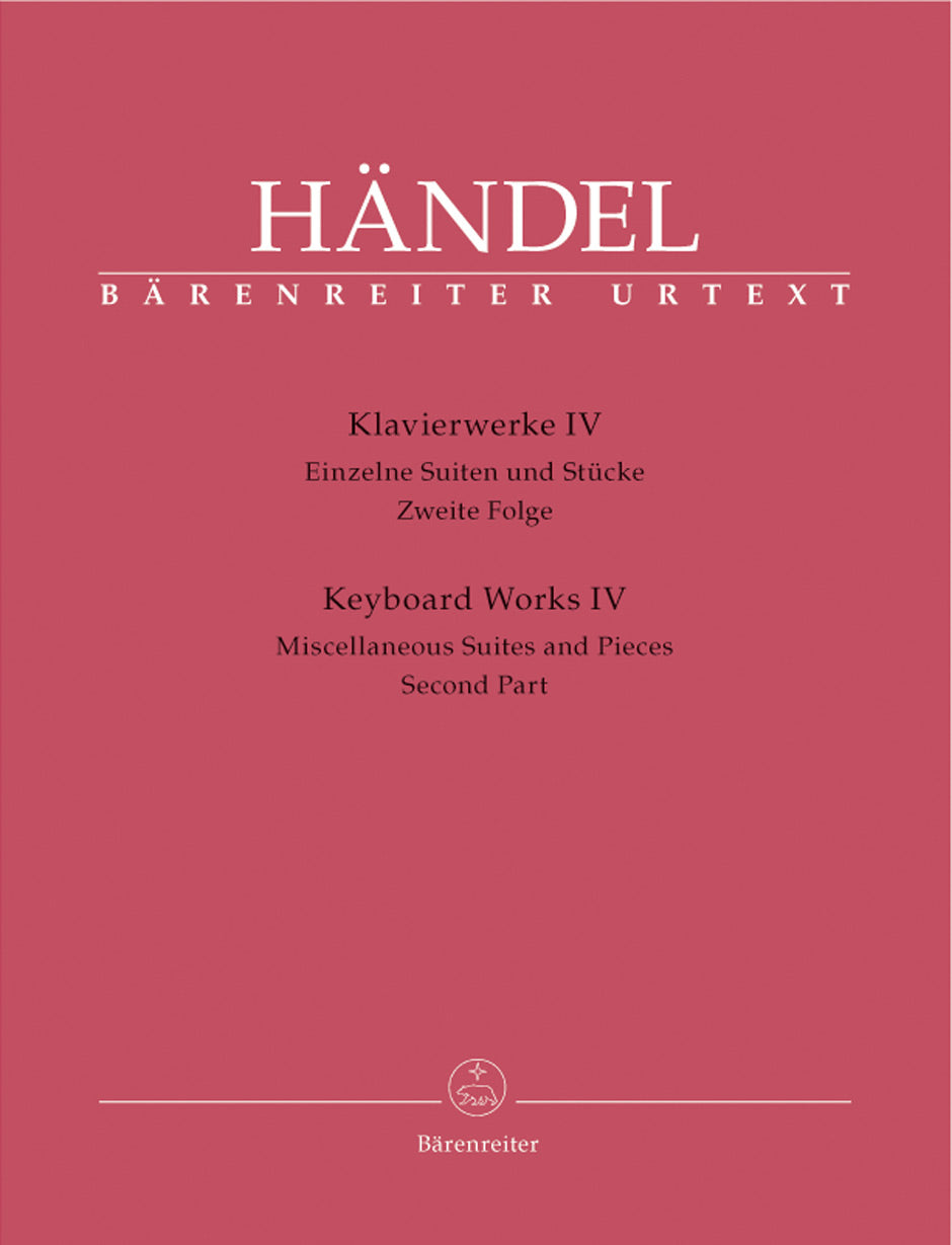 Handel: Keyboard Works - Volume 4 – Ficks Music