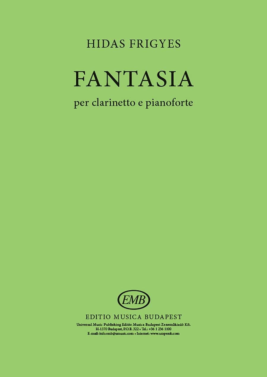 Hidas: Fantasia (arr. for clarinet & piano)