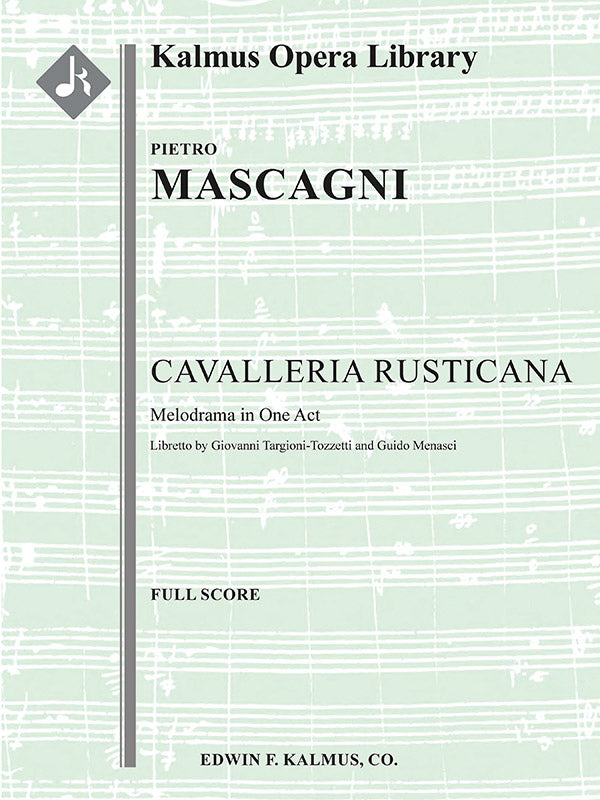 Mascagni: Cavalleria Rusticana (original edition)