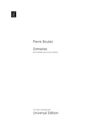 Boulez: Domaines for clarinet