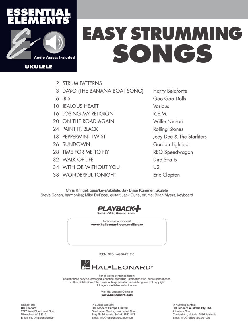 Essential Elements for Ukulele: Easy Strumming Songs