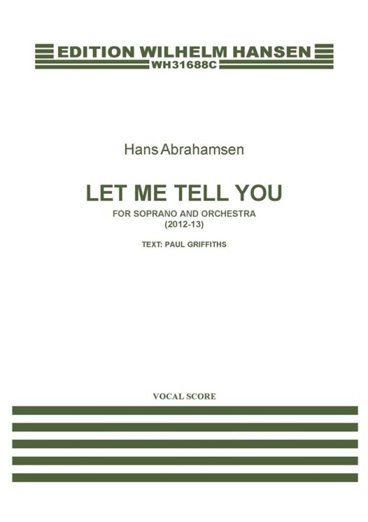 Abrahamsen: Let Me Tell You