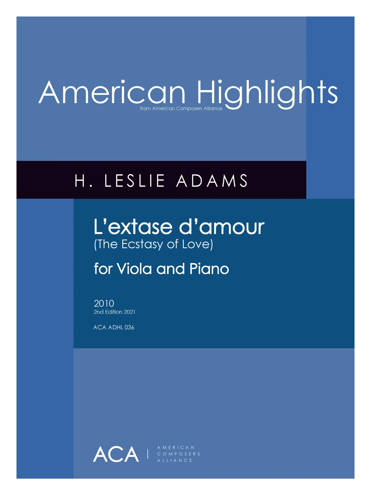 H.L. Adams: L'Extase d'Amour