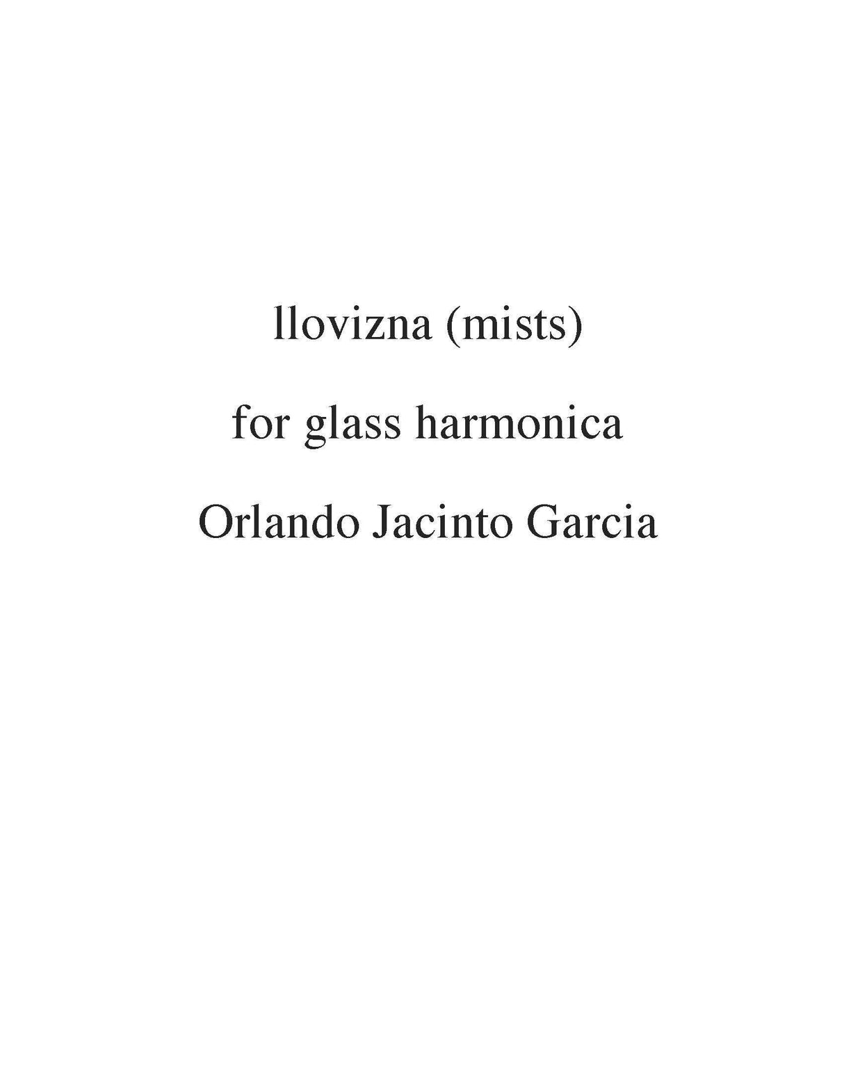 García: Llovizna (Mists)