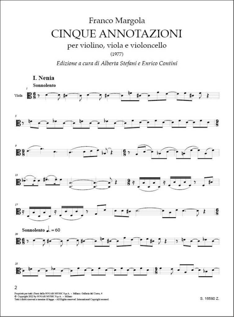 Margola: 5 Annotazioni