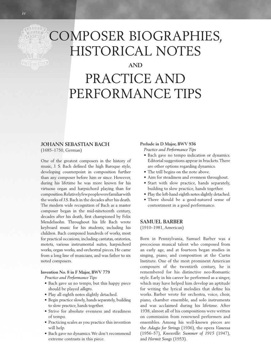 Baroque to Modern: Upper Intermediate Level