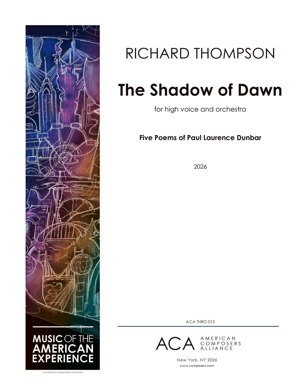 Thompson: The Shadow of Dawn (Version for High Voice & Orchestra)