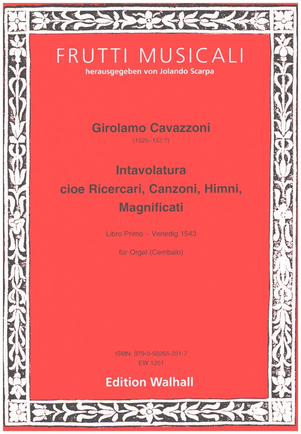 Cavazzoni: Intavolatura - Book 1