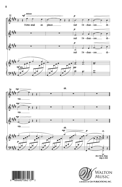 Chausson: Hébé (arr. for SSA)