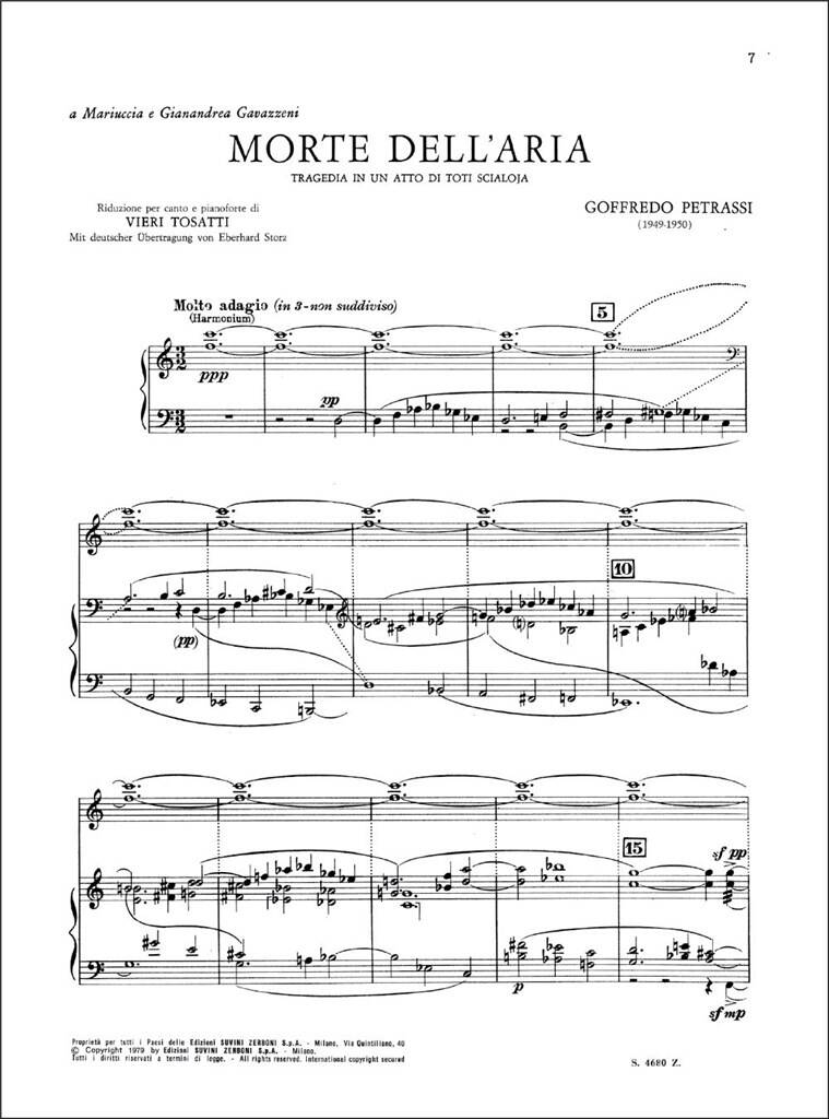 Petrassi: Morte dell'aria