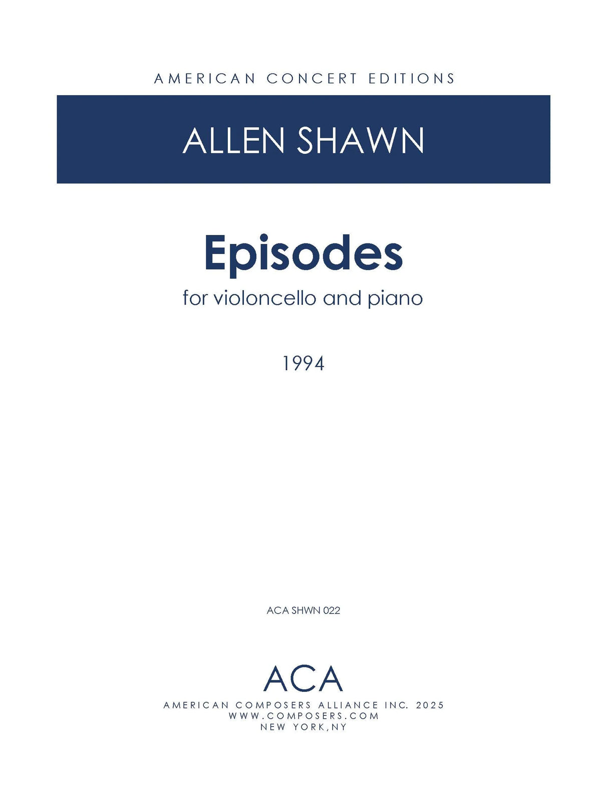 Shawn: Episodes