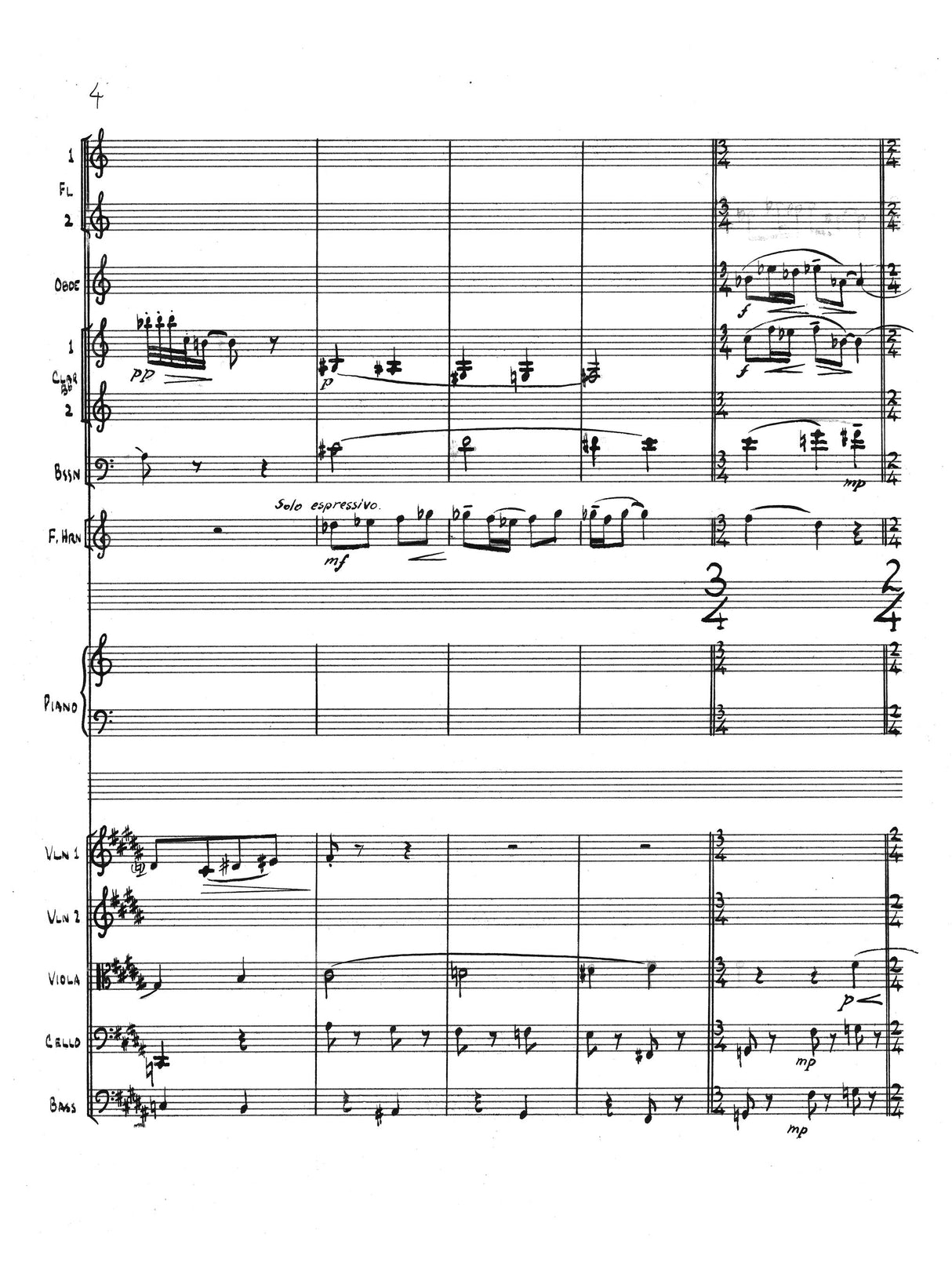 Ussachevsky: Intermezzo for Piano & Chamber Orchestra