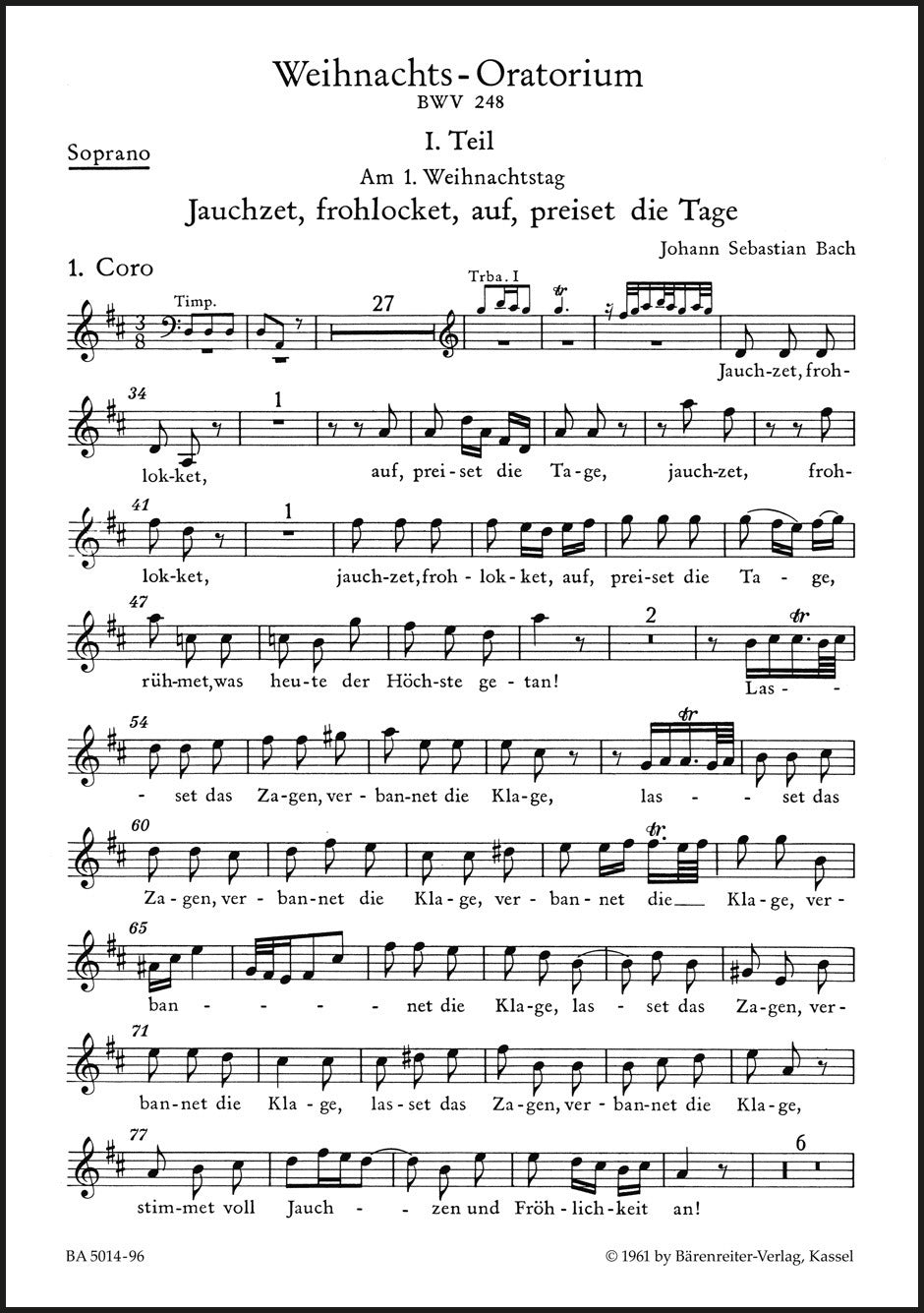 Bach: Christmas Oratorio, BWV 248