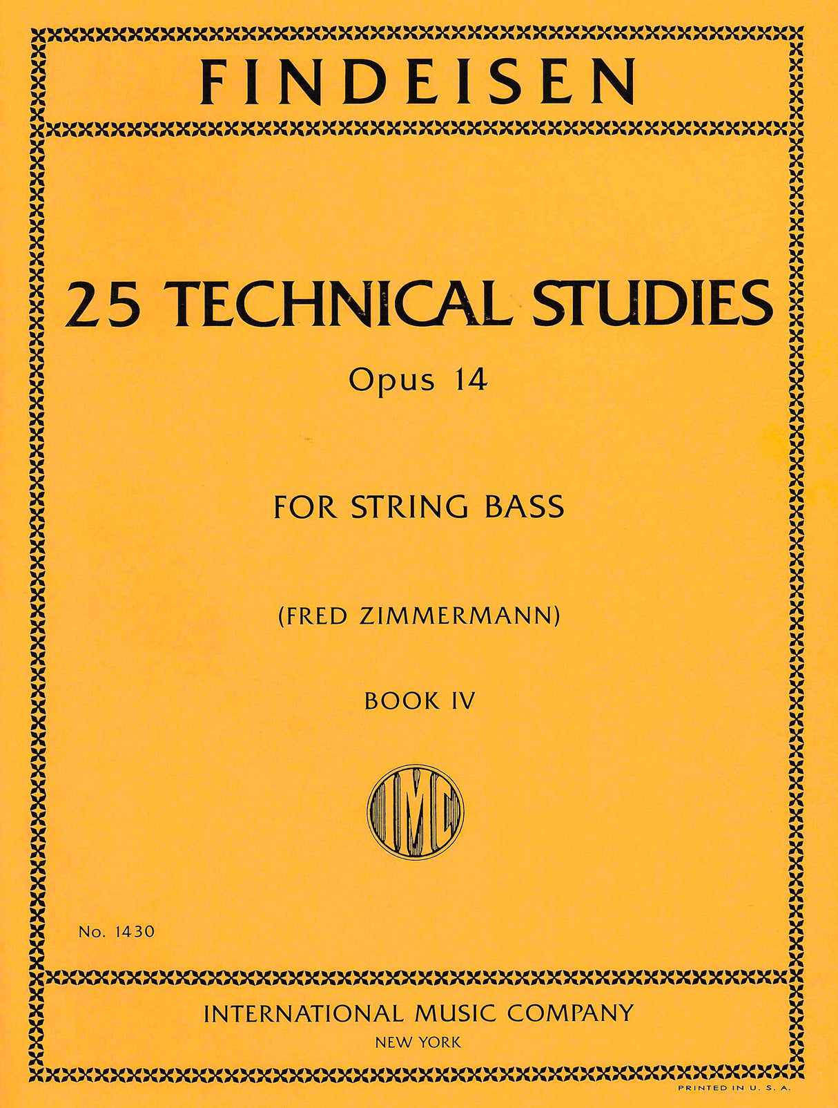 Findeisen: 25 Technical Studies, Op. 14 - Volume 4 (Nos. 21-25)