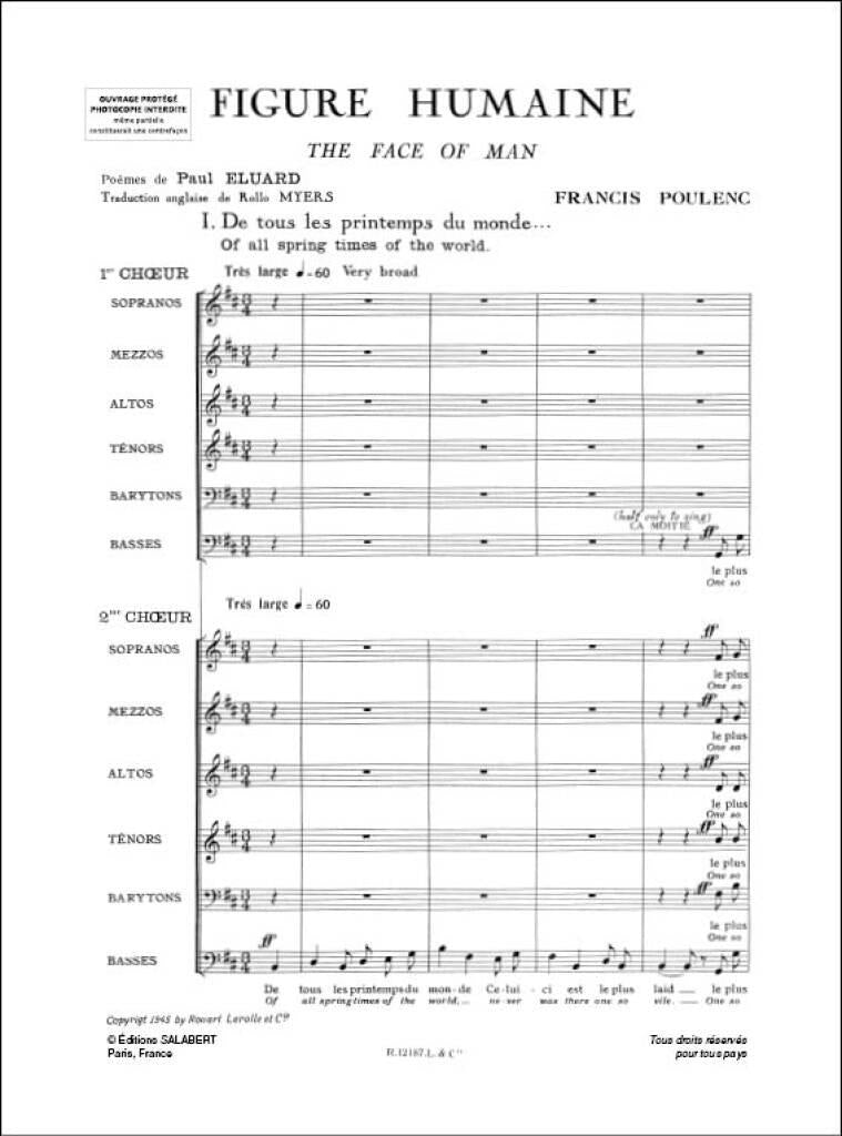 Poulenc: Figure humaine
